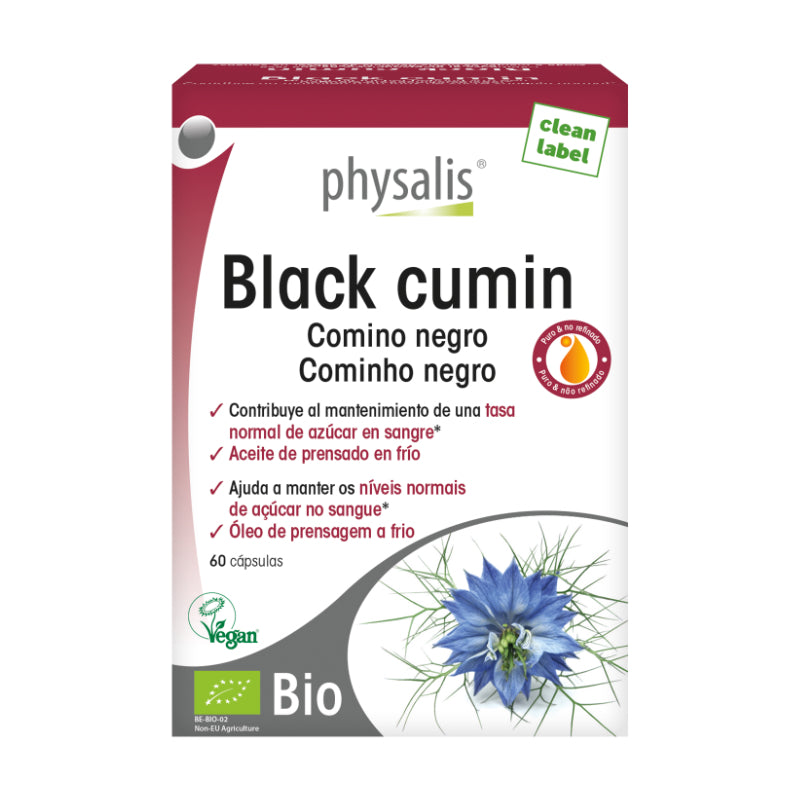 Comino Negro (Black Cumin) Bio · Physalis · 60 cápsulas