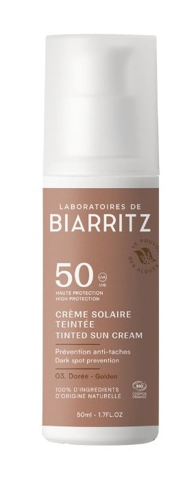 Crema Solar Facial SPF50 - Color Dorado · Laboratoires de Biarritz · 50 ml