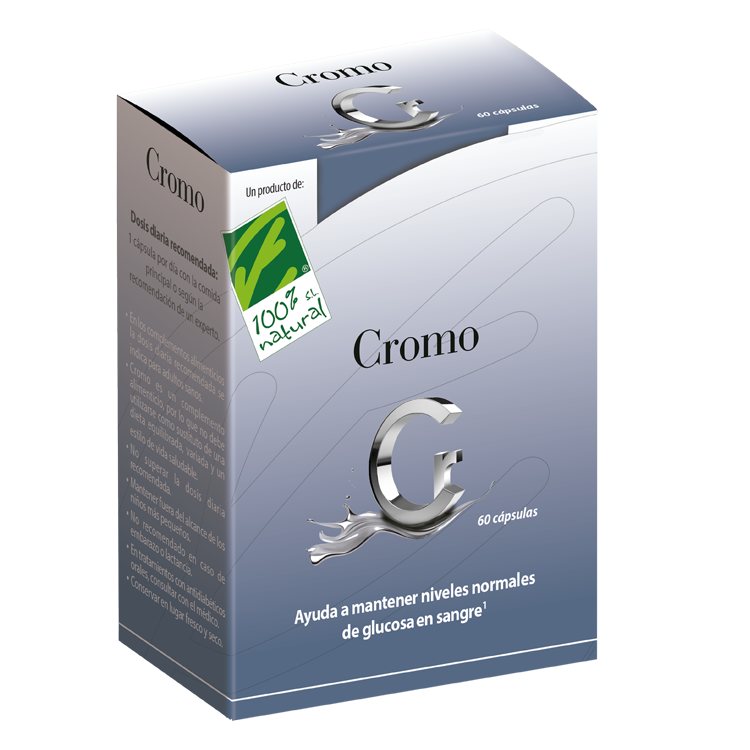 Cromo · 100% Natural · 60 cápsulas
