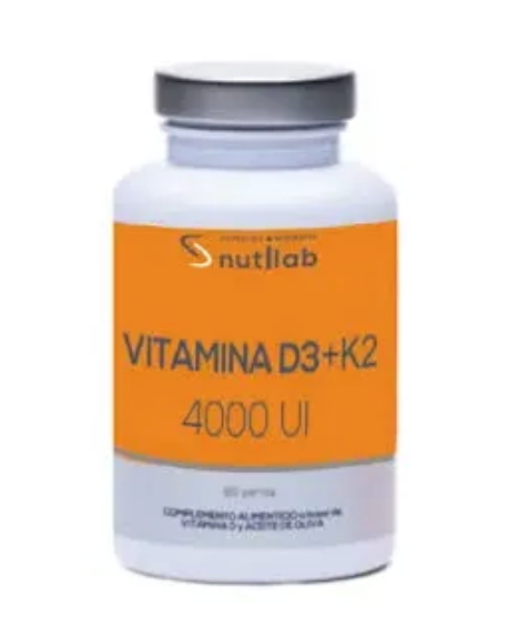 Vitamina D3 + K2 · Nutilab · 60 perlas