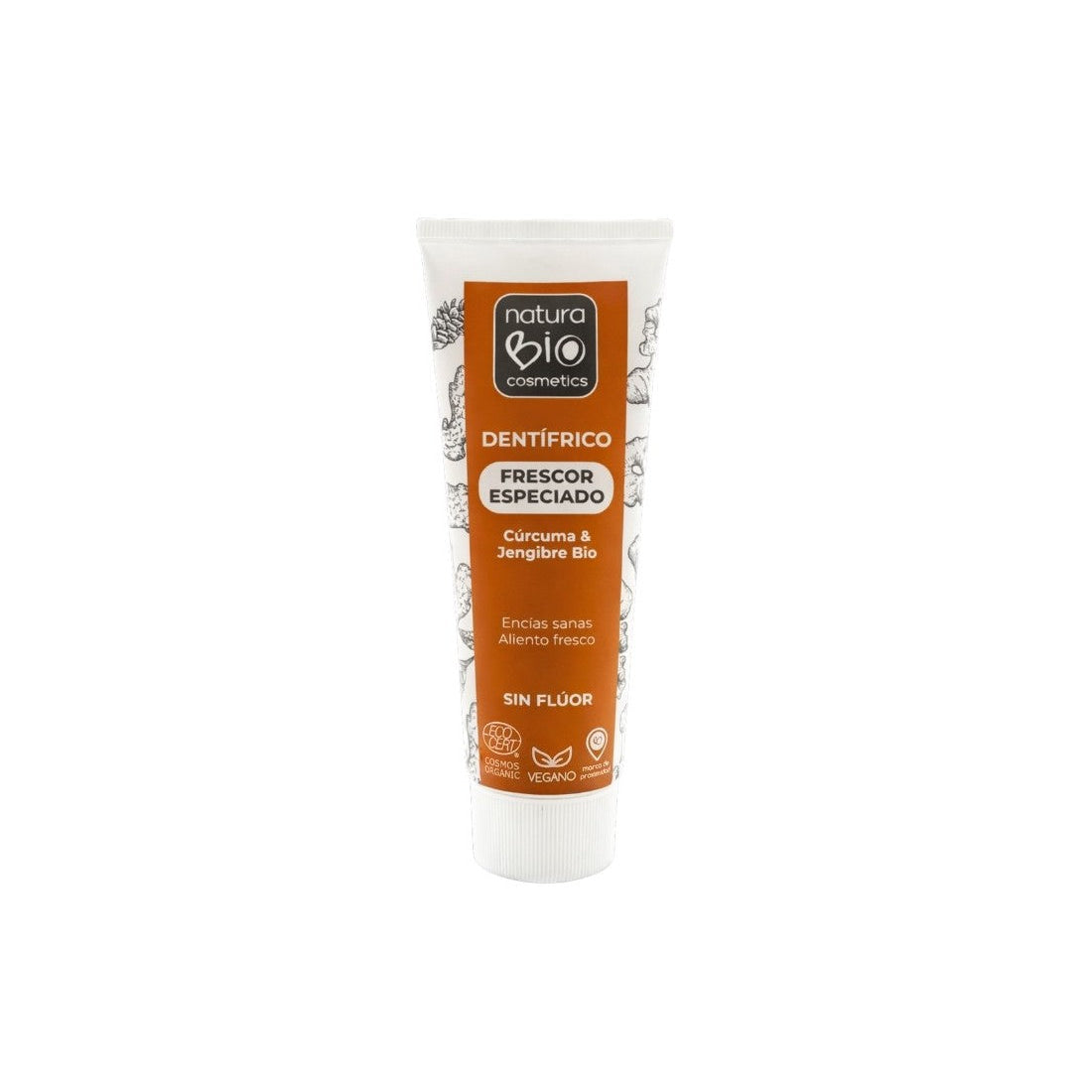 Dentífrico Frescor Especiado Cúrcuma y Jengibre Bio · Natura BIO · 75 ml