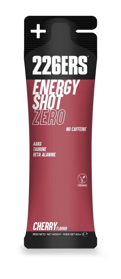 Energy Shot Zero NO CAFF: Sabor Cherry · 226ERS · 60 ml