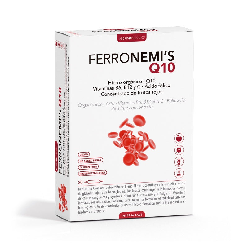 Bipole Ferronemi's Q10 · Dietéticos Intersa · 20 ampollas