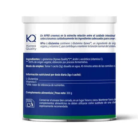 L-Glutamina · NPro Mibiota · 300 gramos