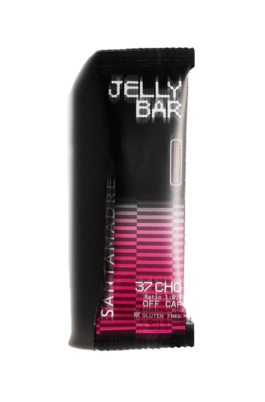 Barrita Energética Jelly Bar: Sabor Fresa · Santa Madre · 45 gramos