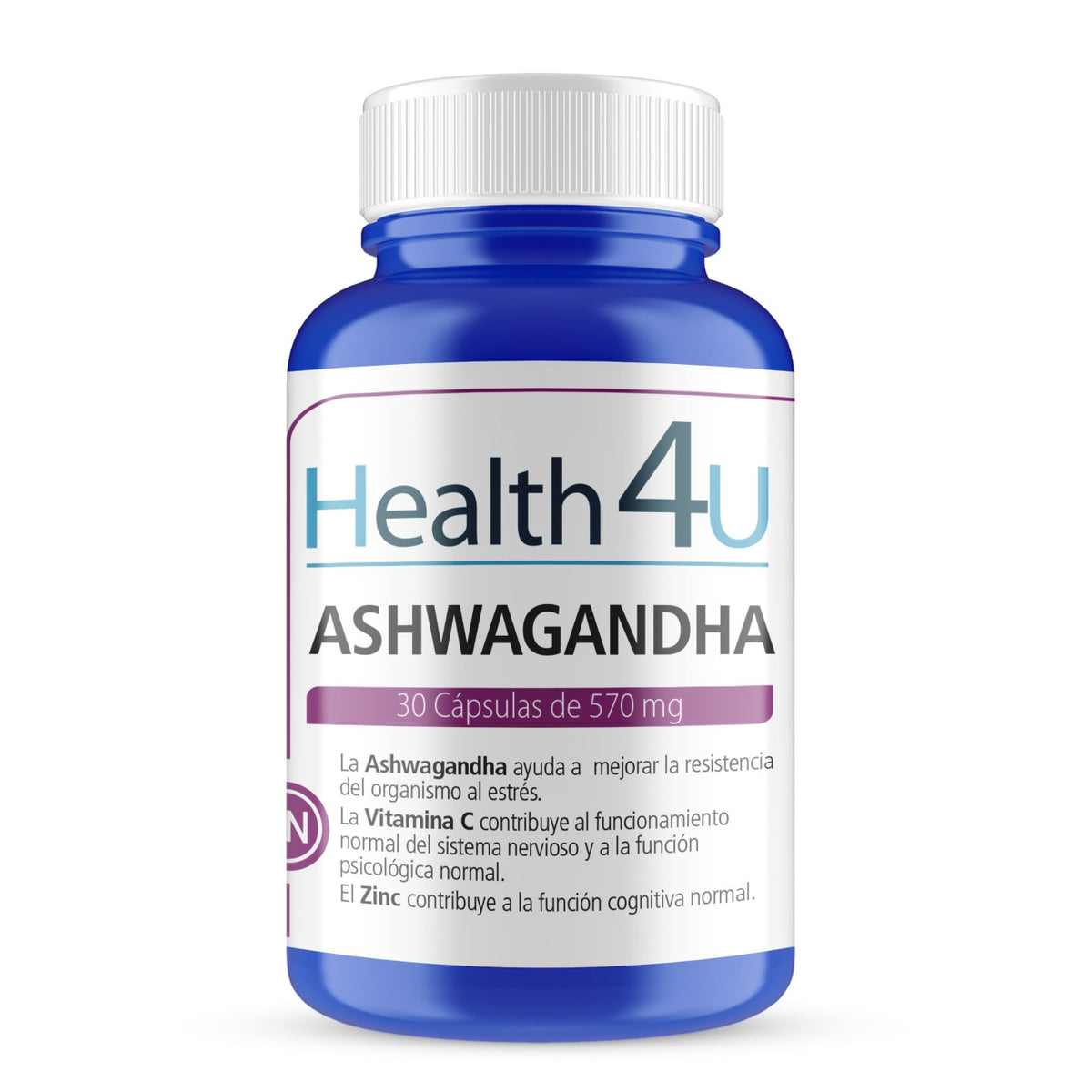 Ashwagandha · Health4U · 30 cápsulas