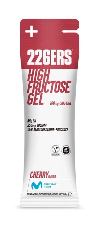 High Fructose Gel + CAFF: Sabor Cereza · 226ERS · 80 gramos