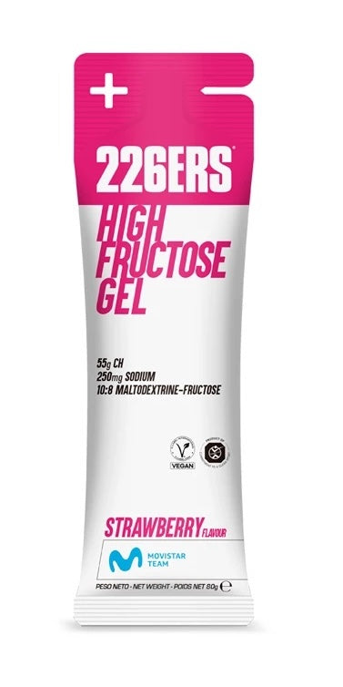 High Fructose Gel: Sabor Fresa · 226ERS · 80 gramos