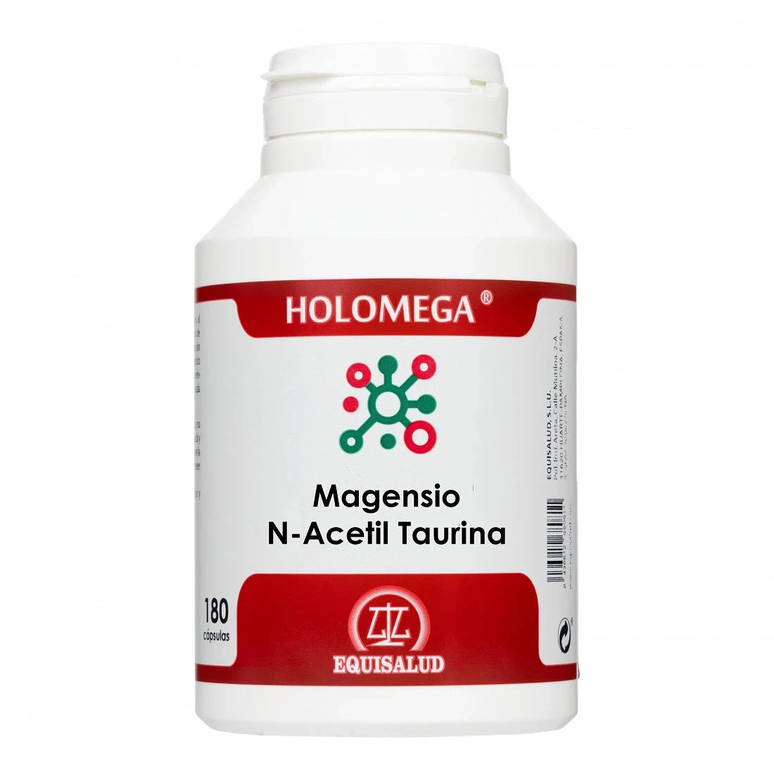 Holomega Magnesio N-Acetil Taurina · Equisalud · 180 cápsulas