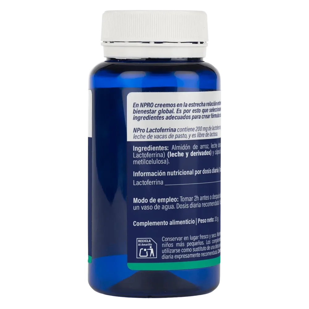 Lactoferrina · NPro Mibiota · 60 cápsulas