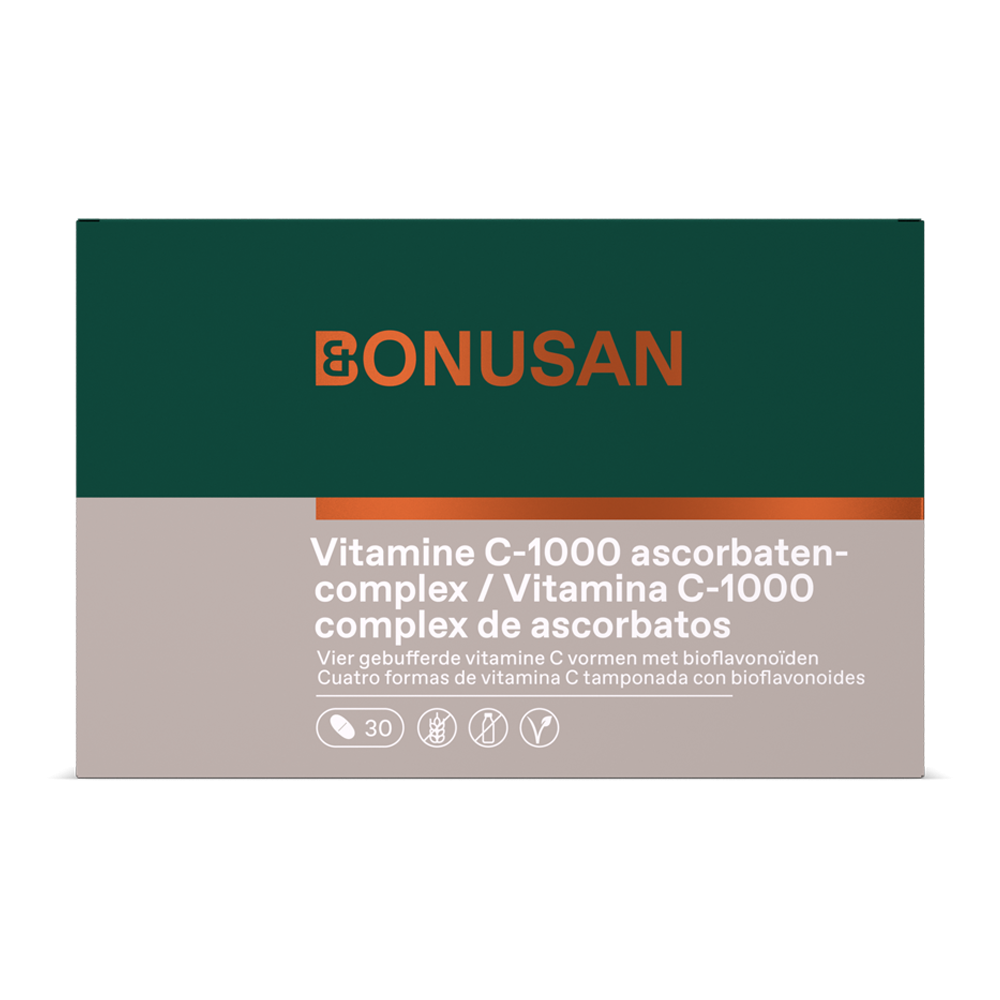 Vitamina C 1000 (Complejo de Ascorbatos) · Bonusan · 30 comprimidos