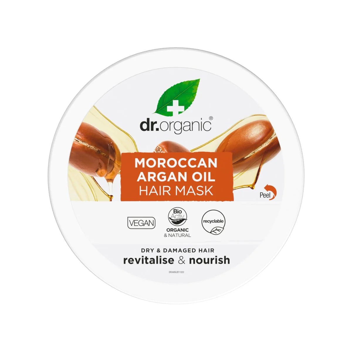 Acondicionador Tratamiento Restaurador Aceite de Argan · Dr Organic · 200 ml