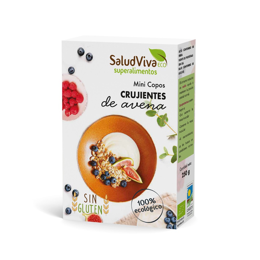 Mini Copos Crujientes de Avena Eco · Salud Viva · 250 gramos