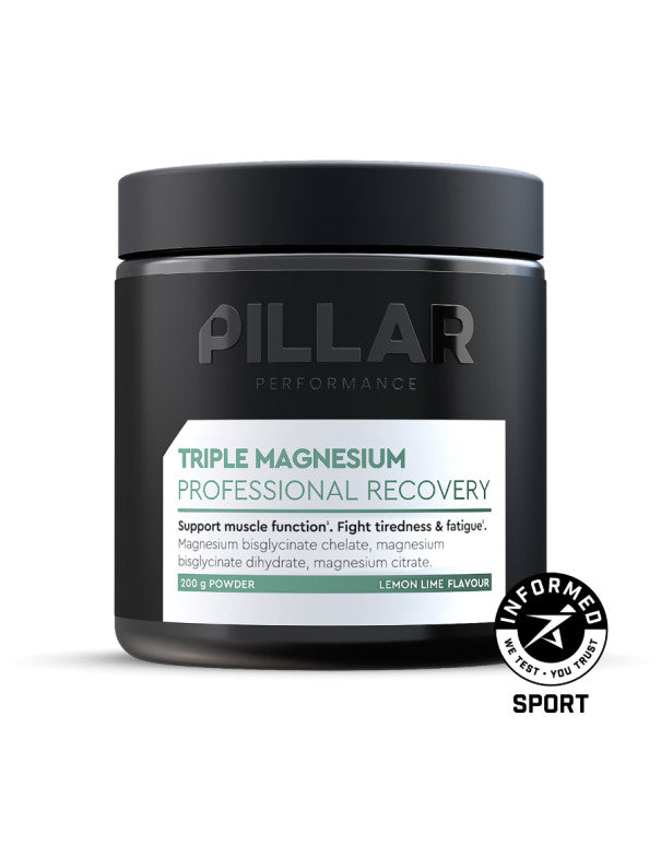 Triple Magnesium Lima-Limón · Pillar Performance · 200 gramos