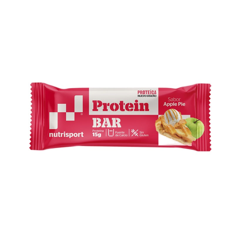 Protein Bar Apple Pie · Nutrisport · 44 gramos [Caducidad 12/2026]