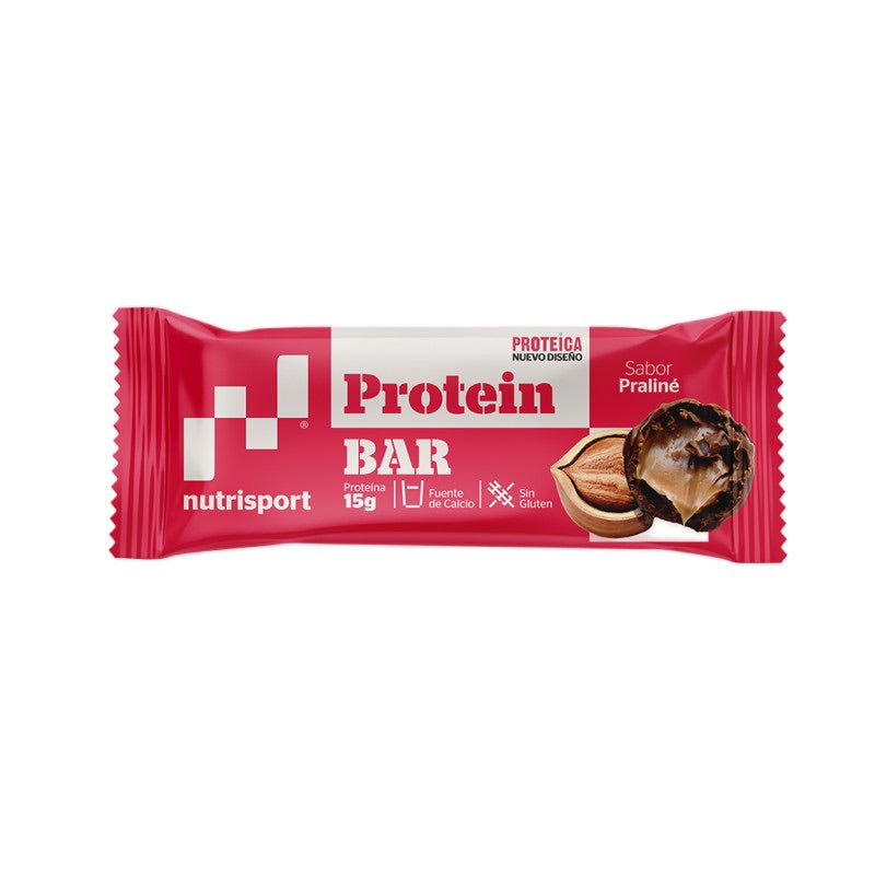 Protein Bar Praline · Nutrisport · 44 gramos