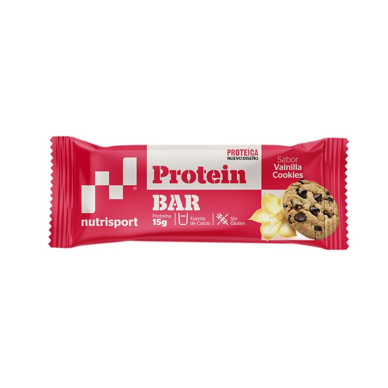 Protein Bar Vainilla & Cookies · Nutrisport · 44 gramos