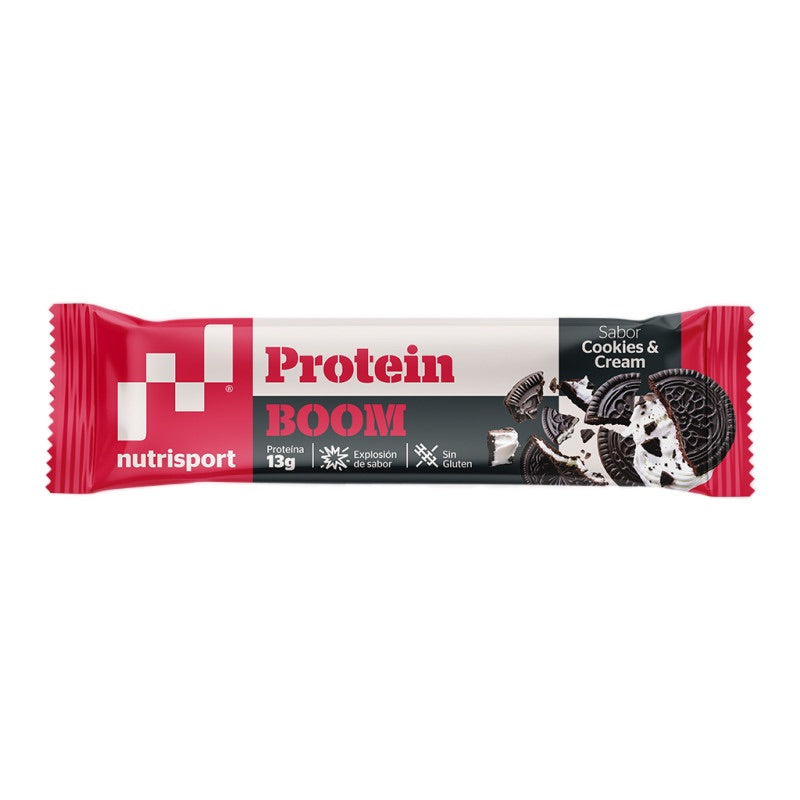 Protein Boom Cookies & Cream · Nutrisport · 49 gramos